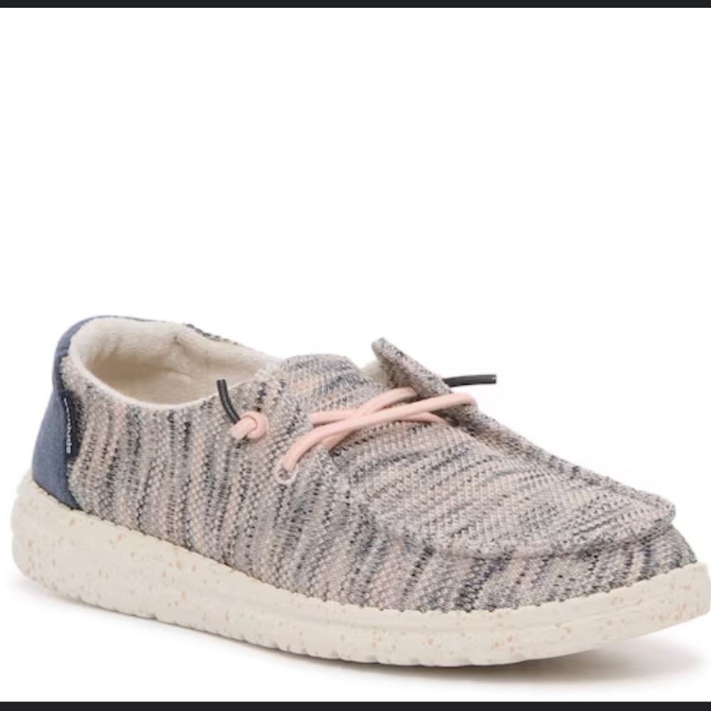 Hey Dude Wendy Sox Lightweight Slip-On Sneakers Shoes In Light Pink Size 11 - Picture 4 of 13